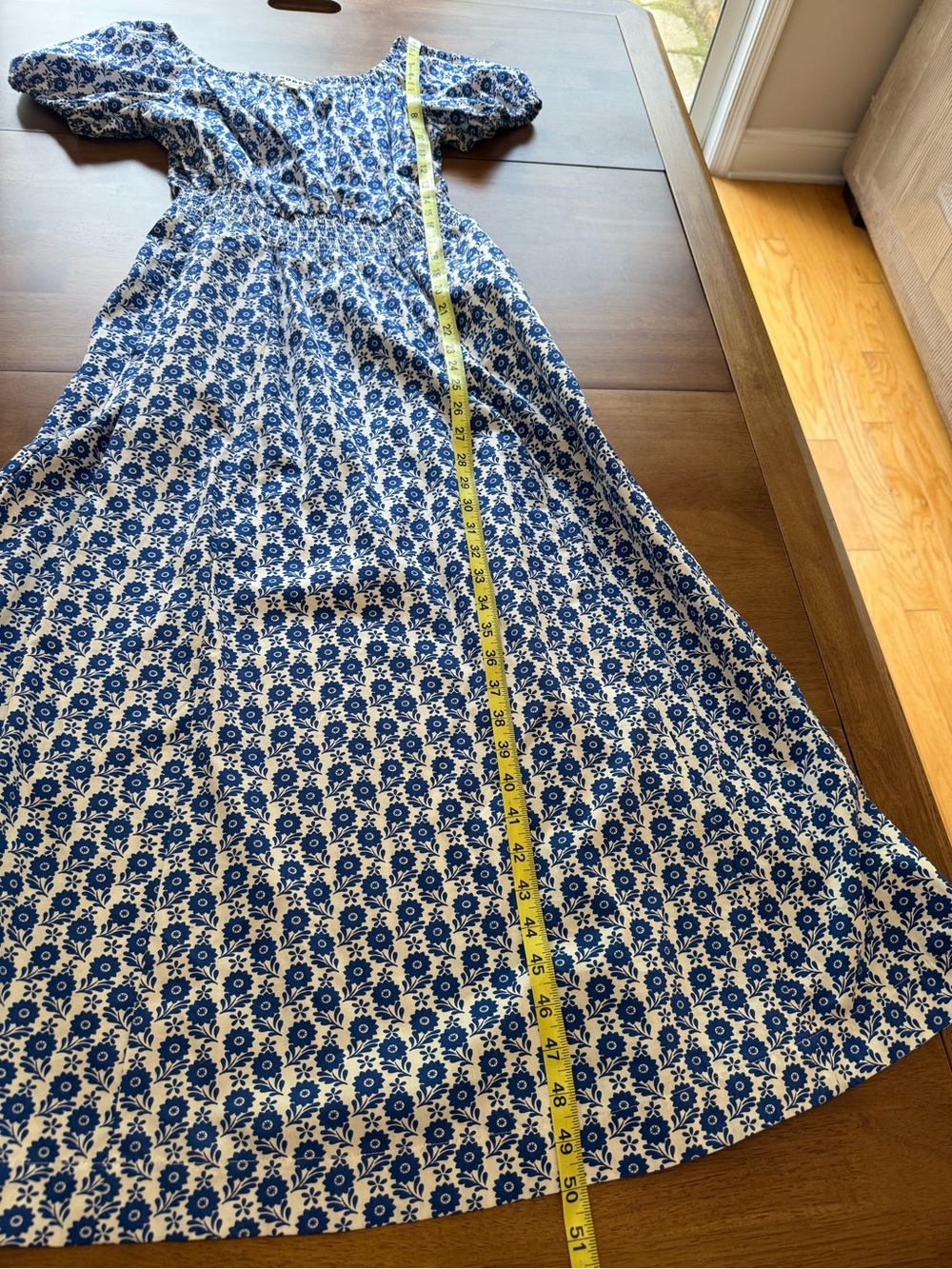 Boden Blue & White Floral Midi Dress 🌼💙 - Picture 8 of 9
